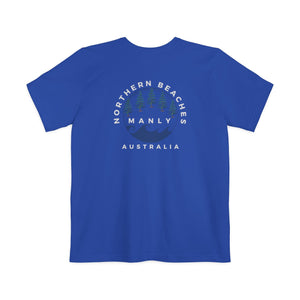 "The Westwood" Northern Beaches custom design different front and back logo, Pocket T-shirt - Casual, Nature-Inspired Wear Printify
