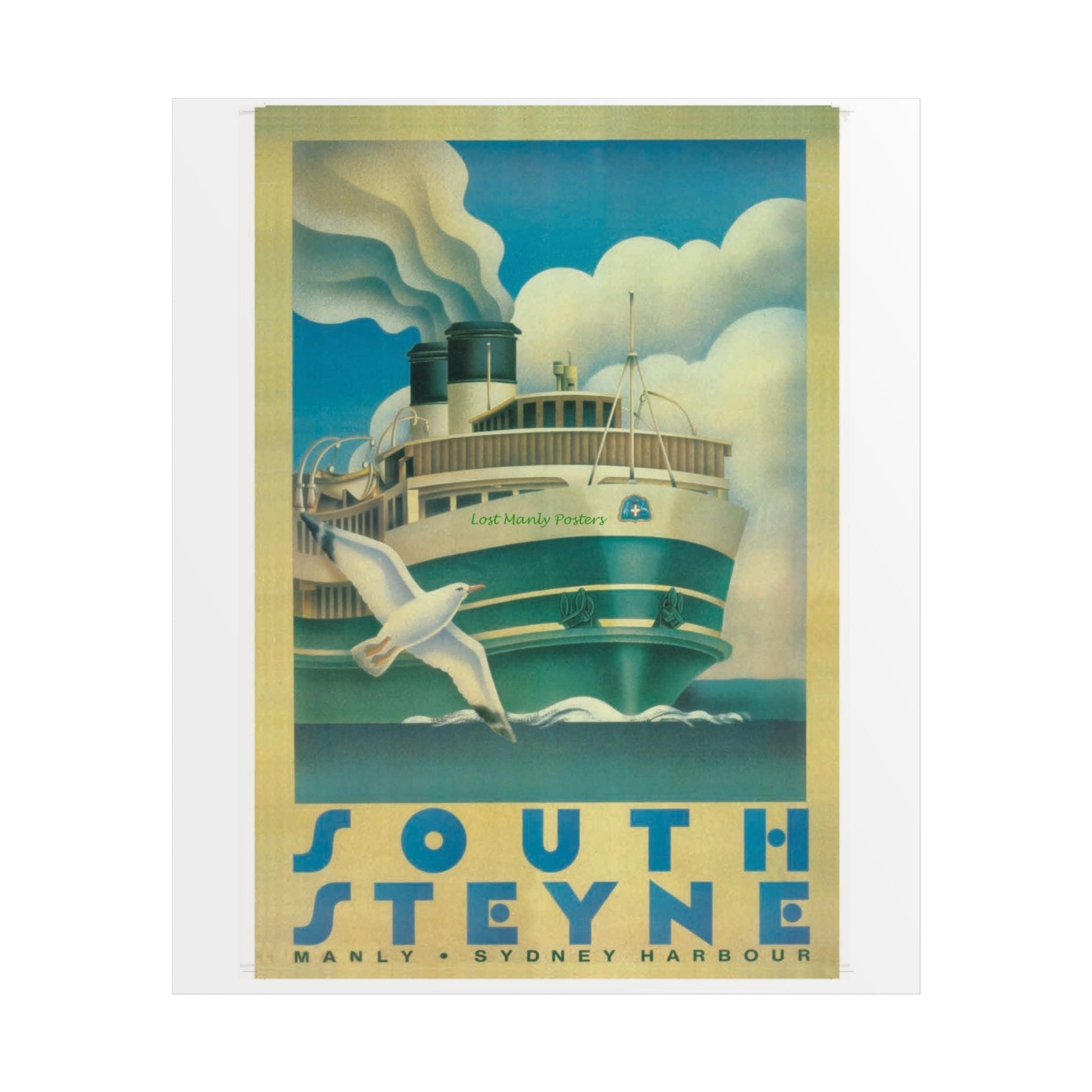 Custom Order your Lost Manly Poster - Nautical Wall Art, Coastal Decor, Beach House Print, Gift for Sailors, Age Spots Included 