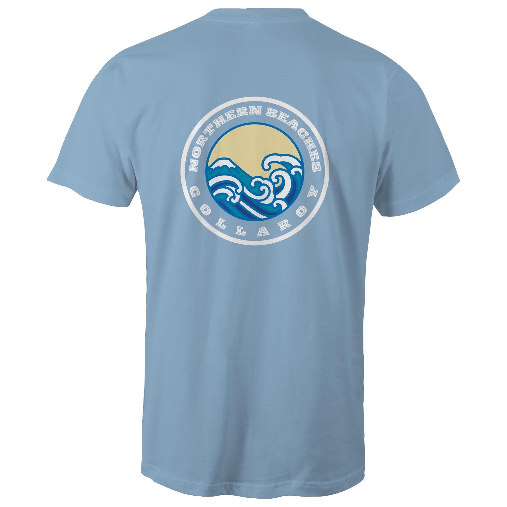Bondi Born n Bred / Collaroy custom logos printed on AS Colour Staple - Mens T-Shirt 