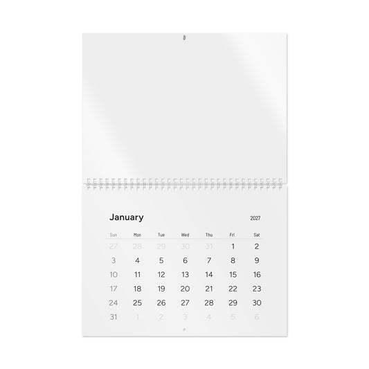TESTING 2027 Minimal Wall Calendar — Clean Monthly Grid Planner - Lost Manly Shop