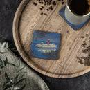Cork Coasters Kanangra Ferry painting Printify