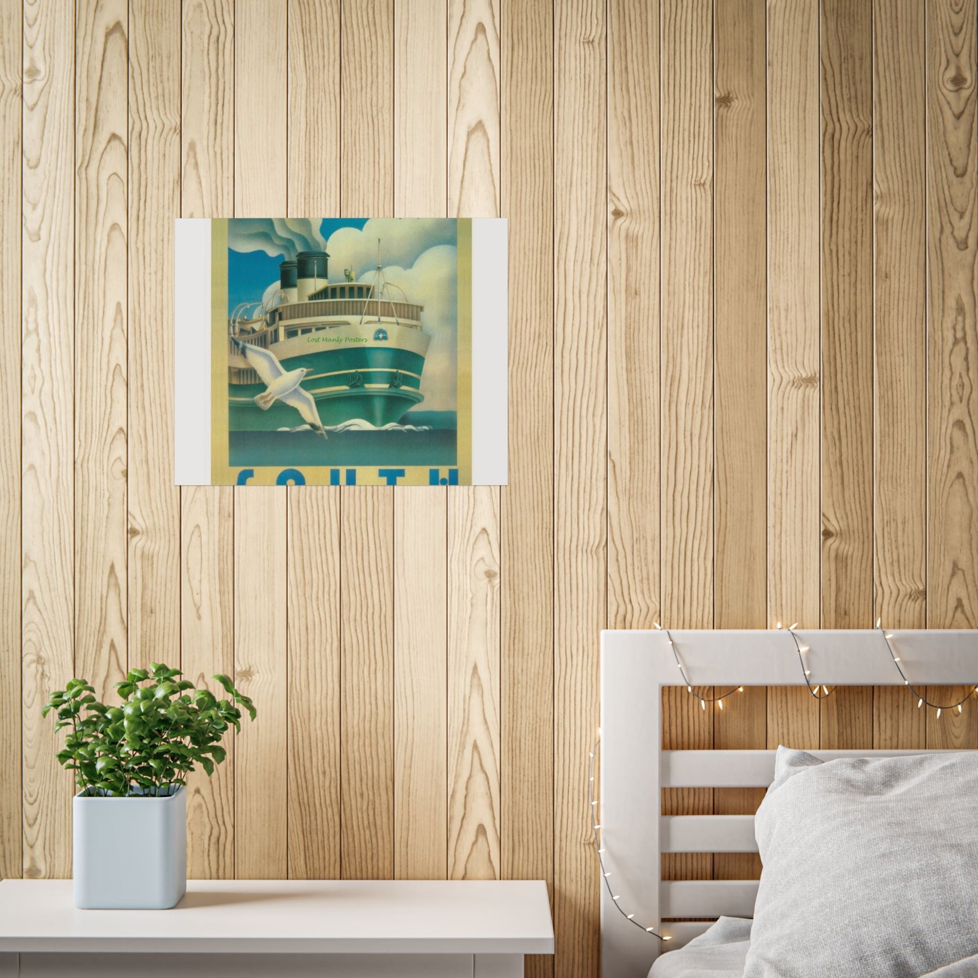 Custom Order your Lost Manly Poster - Nautical Wall Art, Coastal Decor, Beach House Print, Gift for Sailors, Age Spots Included 