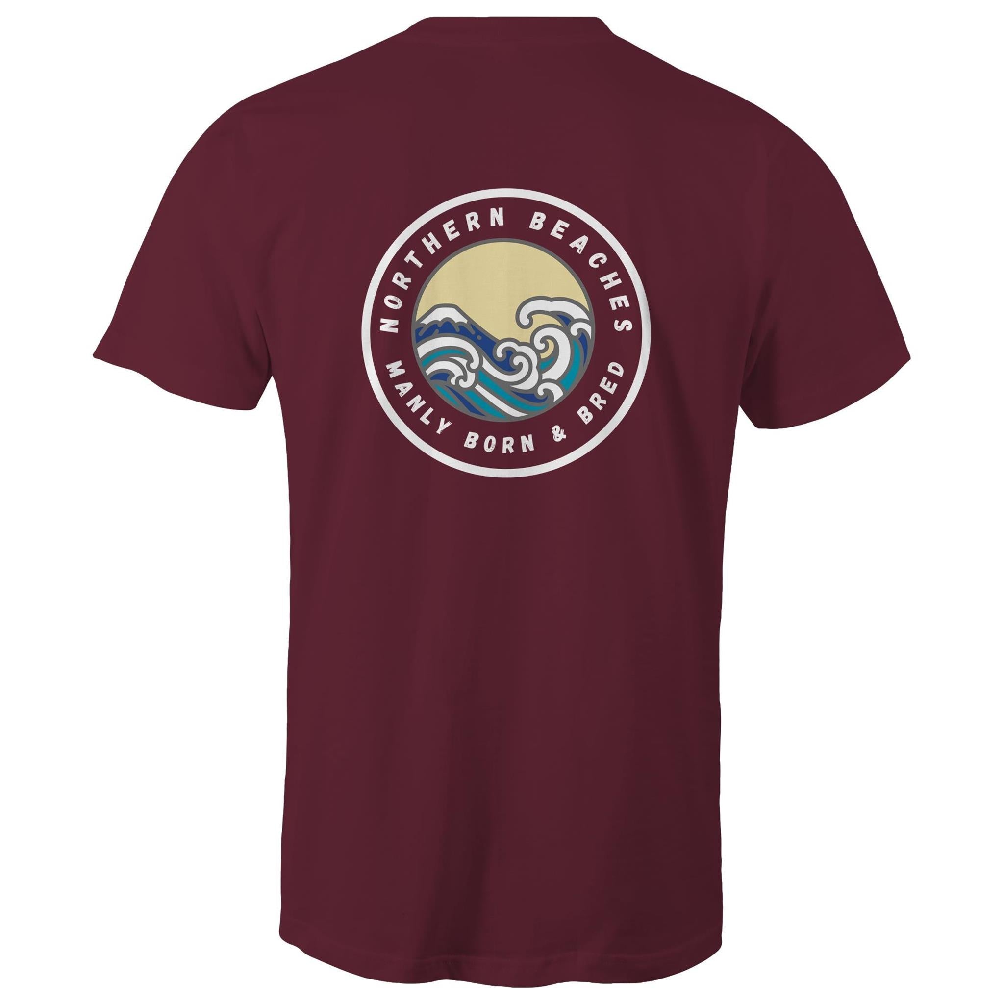 Manly Born and Bred Northern Beaches Sydney Australia Printed Logo T-Shirt Ogo Merch