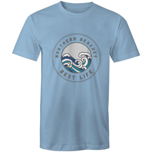 Northern Beaches Best Life custom logo printed on AS Colour Staple - Mens T-Shirt 