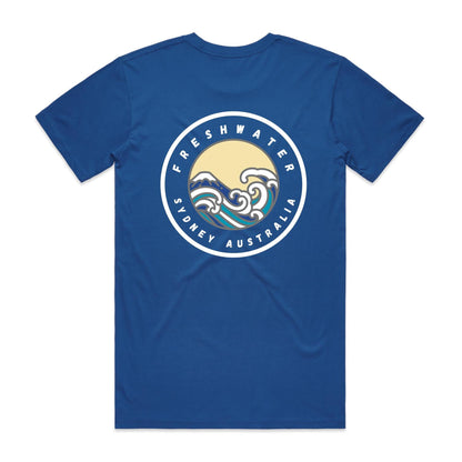 Freshwater Sydney Australia Double Logo Collection Comfy Cotton Tee - Lost Manly Shop