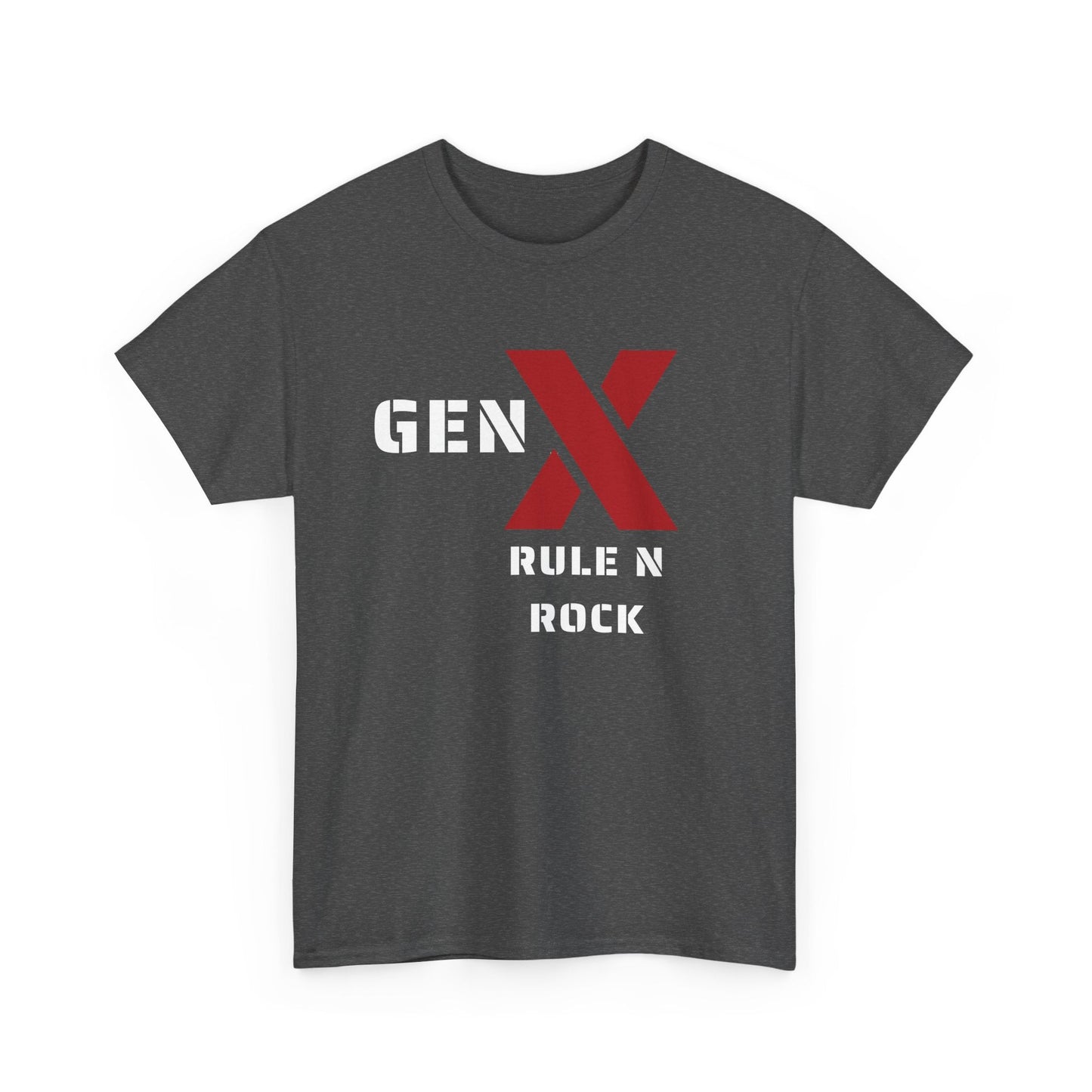 Gen X Rule N Rock Unisex Tee - Vintage Style Music T-Shirt, Casual Wear, Gift for Gen X, Music Lovers, Nostalgia Apparel 