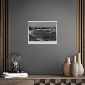 Manly Harbour Pool and Promenade Black & White Vintage Poster Prints 