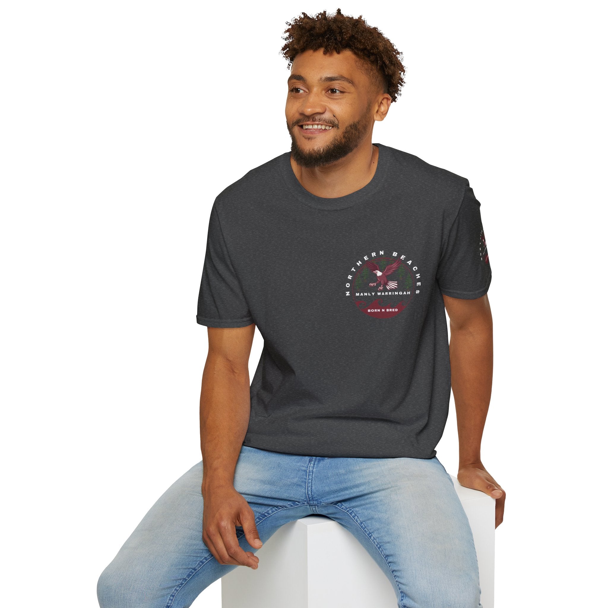 Manly Warringah Born and Bred Unisex T-Shirt Printify