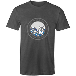 Northern Beaches East Coast Australia logo on Adult Quality Cotton T-Shirt Ogo Merch