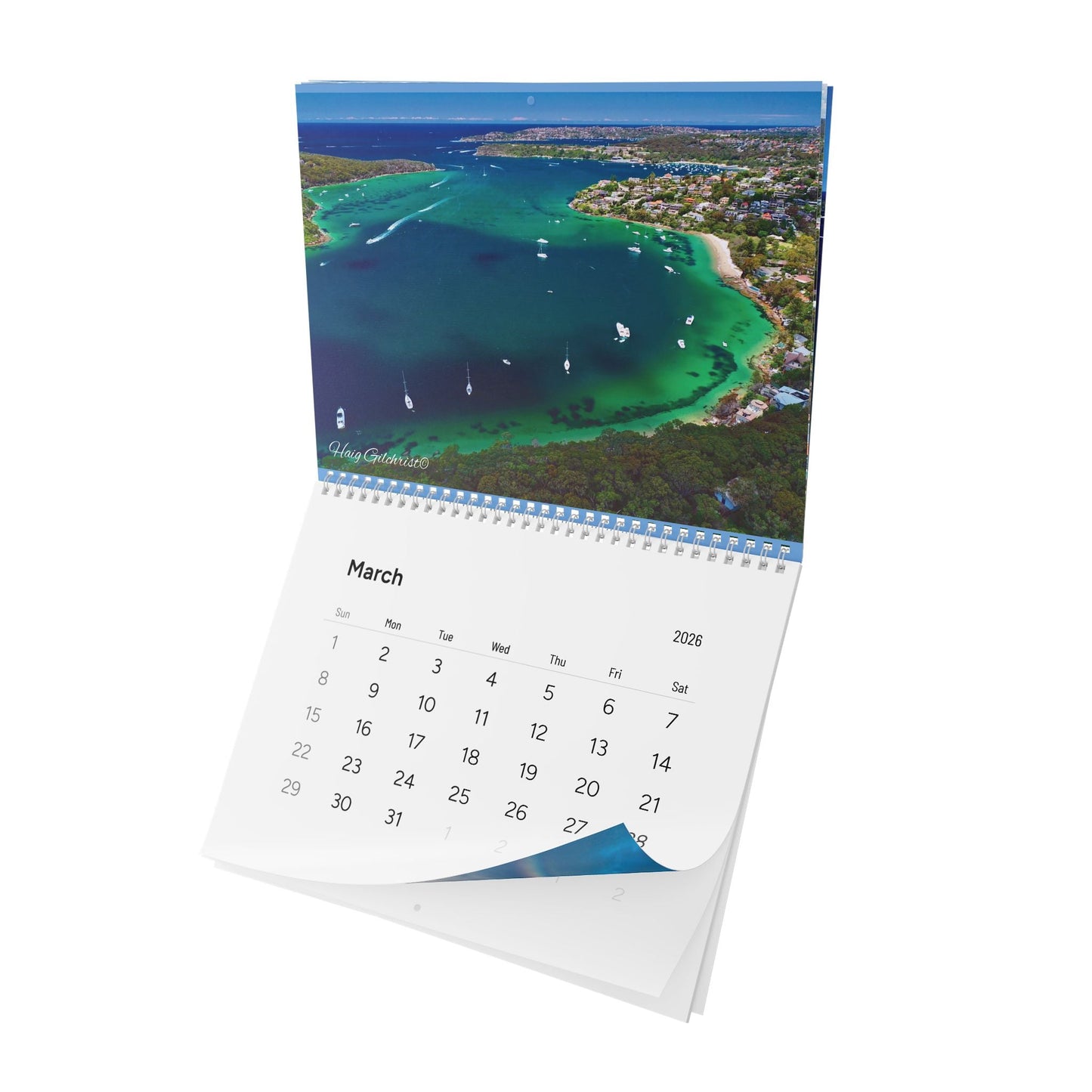 Magnificent Sydney Harbour Birdseye View Wall Calendar 2026 