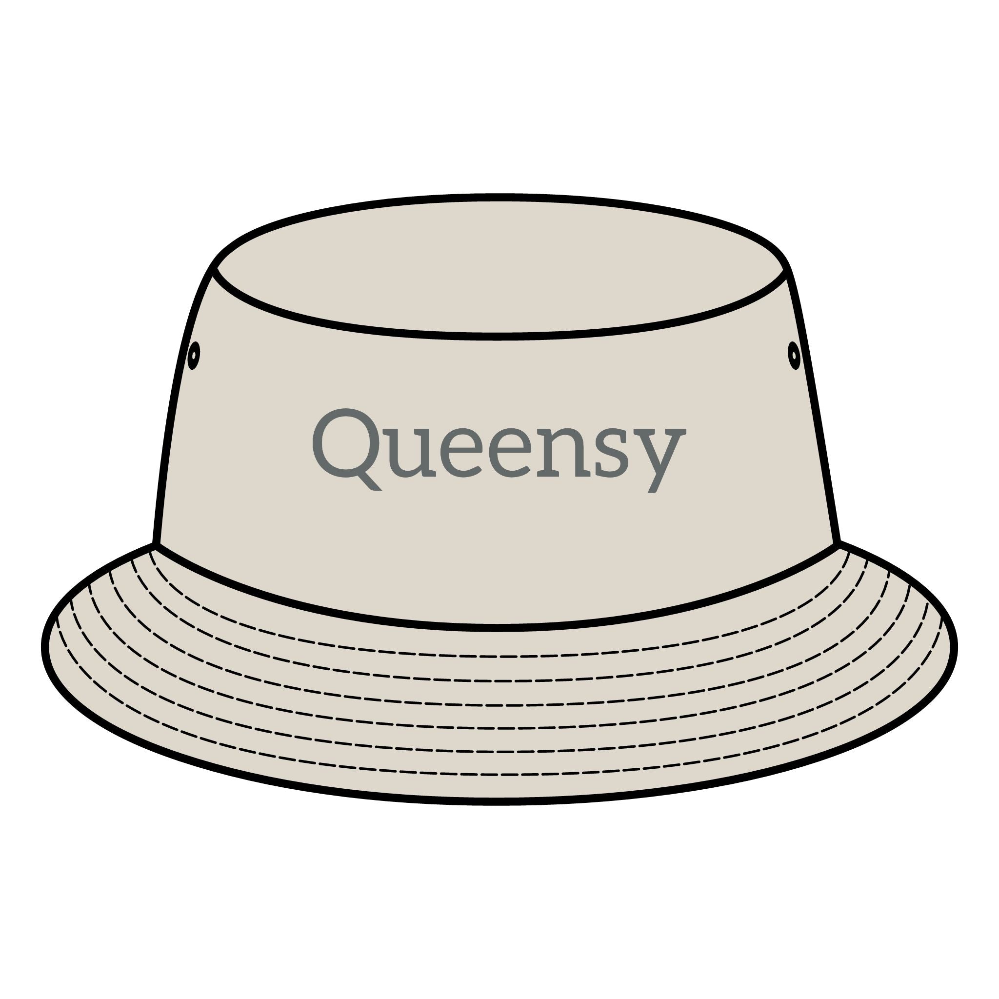 Queensy Bucket Hat with Custom Printed Logo Printify
