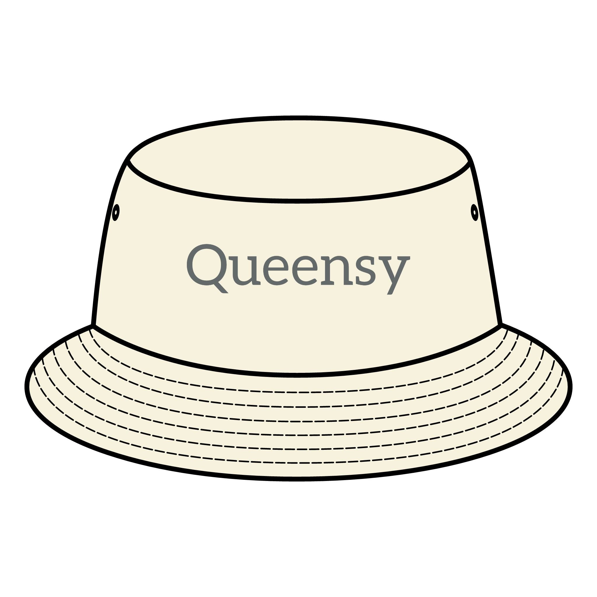 Queensy Bucket Hat with Custom Printed Logo Printify