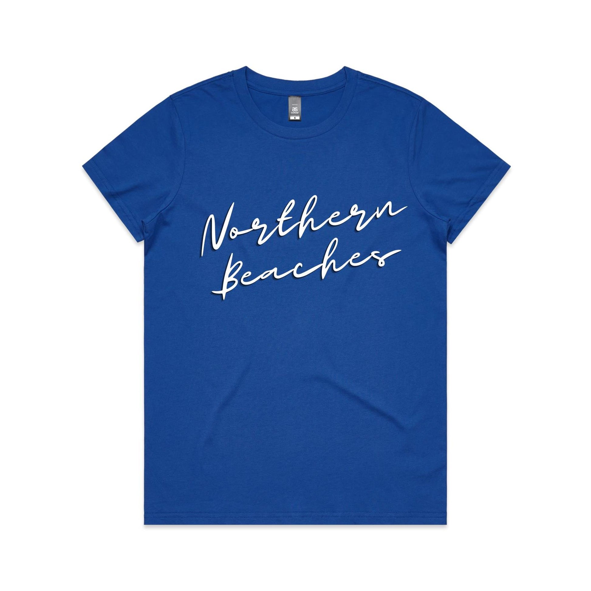 Lost Manly custom logo Northern Beaches AS Colour Women's Maple Tee - Lost Manly Shop