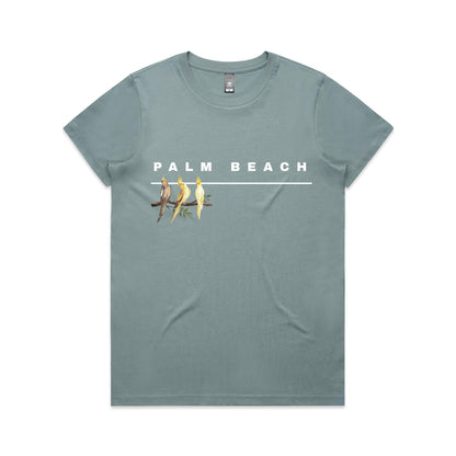 Lost Manly custom logo Palm Beach edition AS Colour Women's Maple Tee - Lost Manly Shop