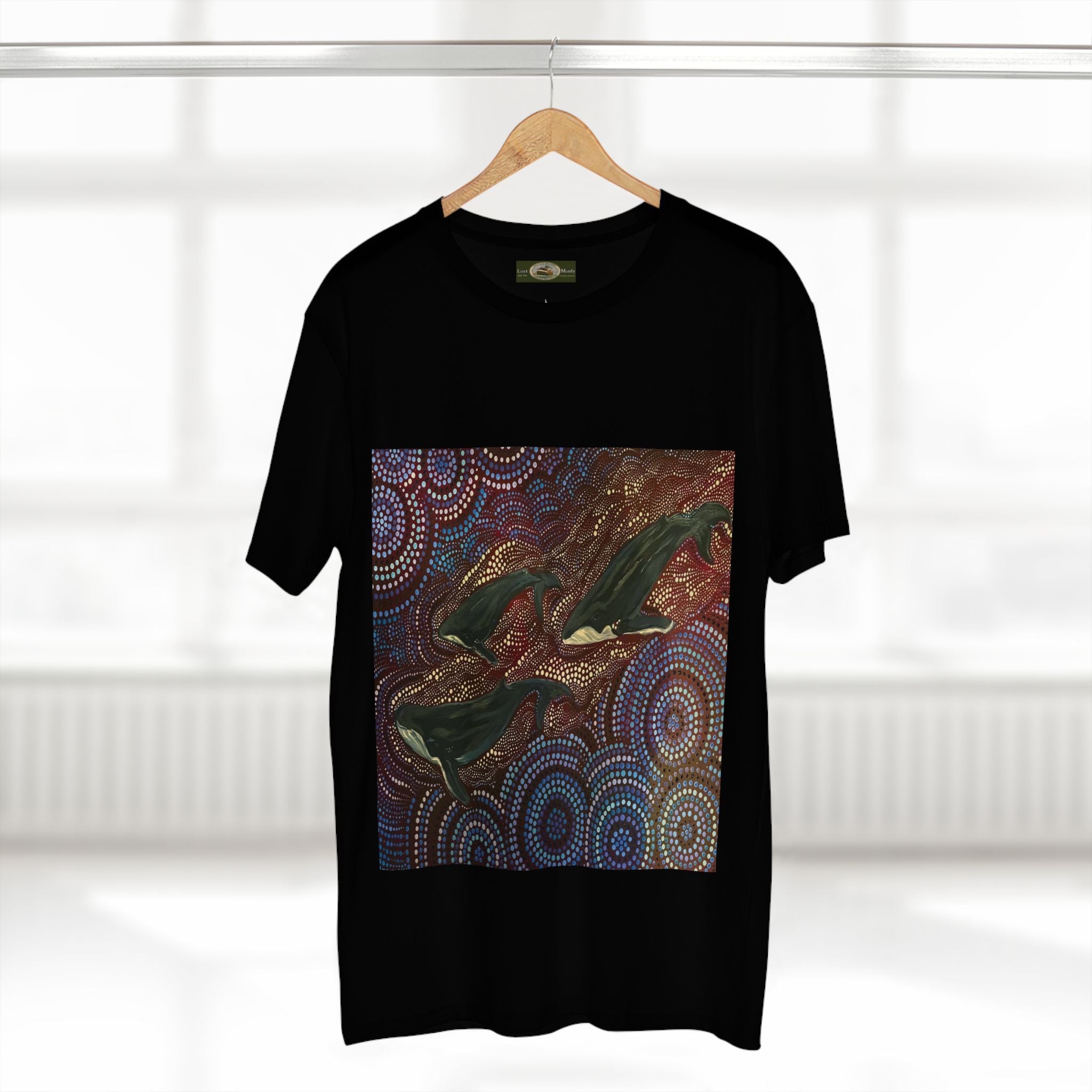 Whales at Long Reef Northern Beaches Sydney Australia Printed T-Shirt Printify