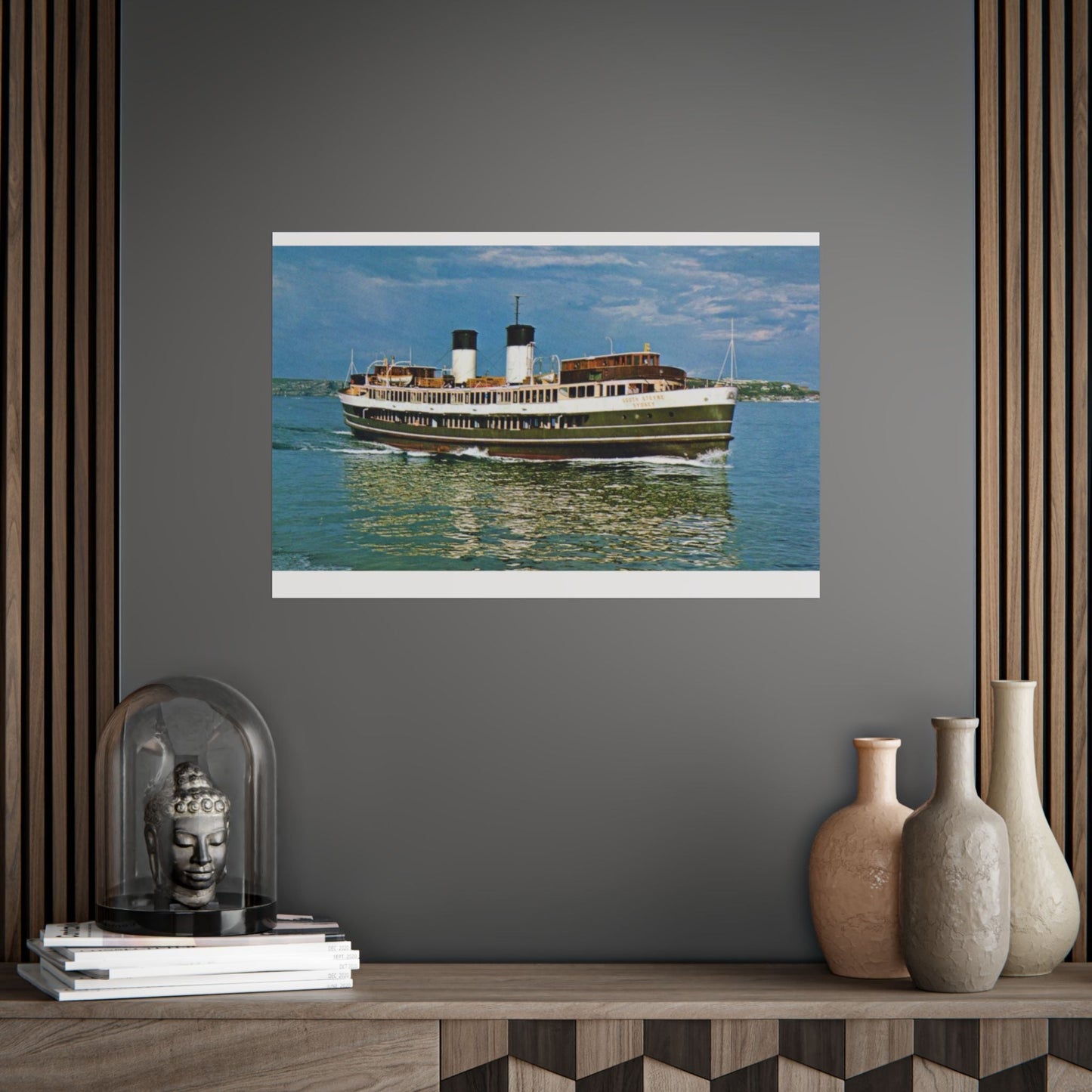 South Steyne Colour Poster - Nautical Wall Art, Coastal Decor, Beach House Print, Gift for Sailors, Age Spots Included 