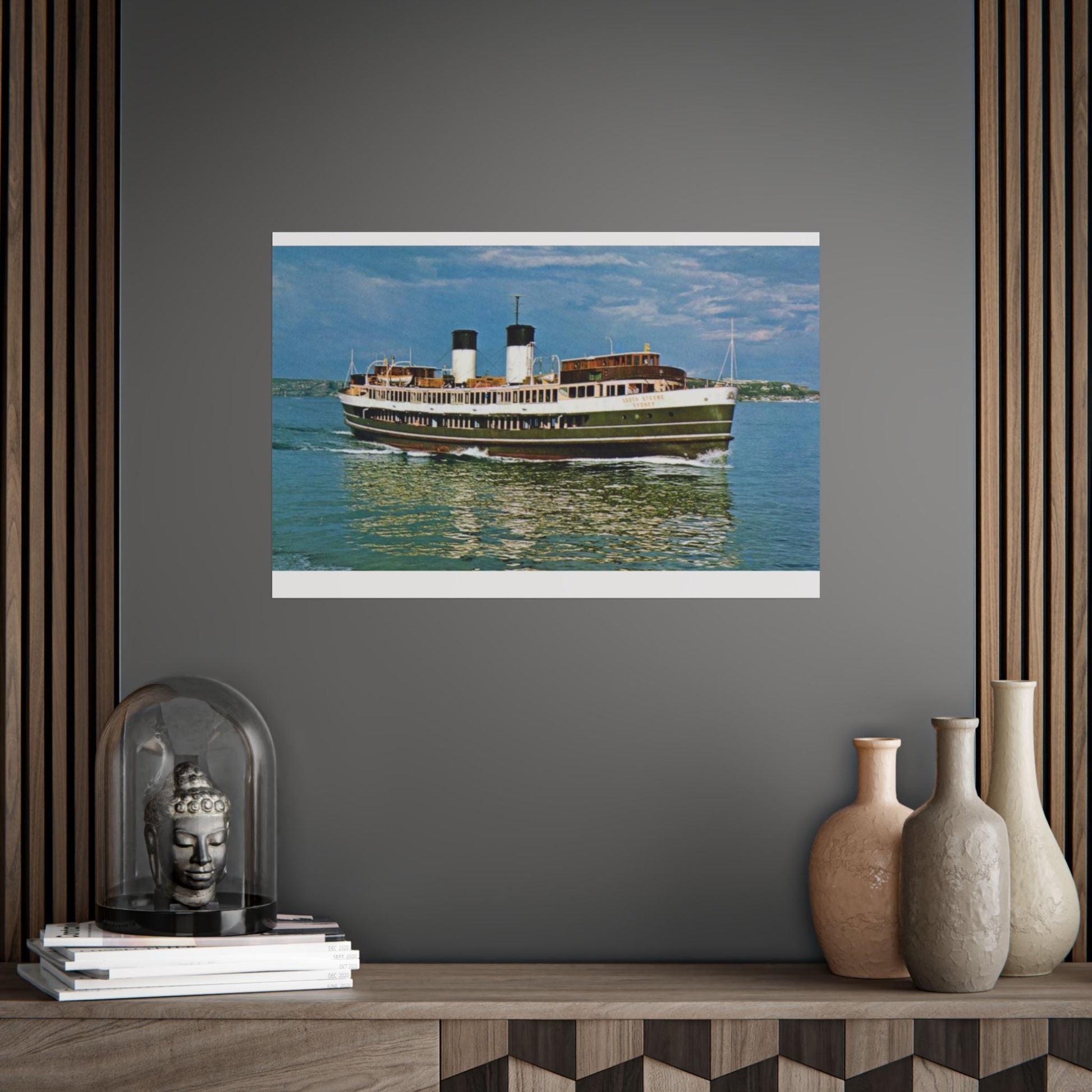 South Steyne Colour Poster - Nautical Wall Art, Coastal Decor, Beach House Print, Gift for Sailors, Age Spots Included 