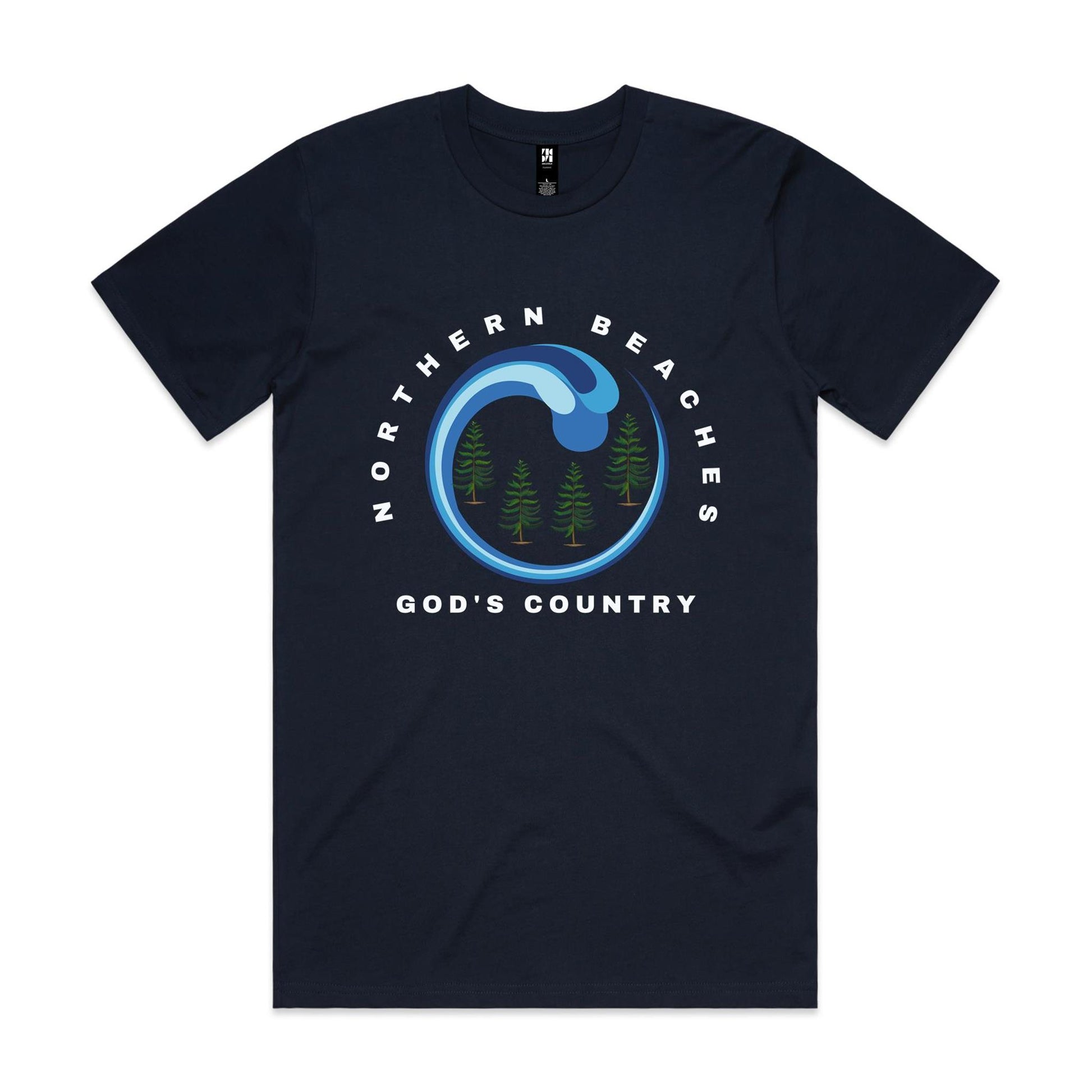 Lost Manly custom logo God's Country edition AS Colour - Classic Tee - Lost Manly Shop
