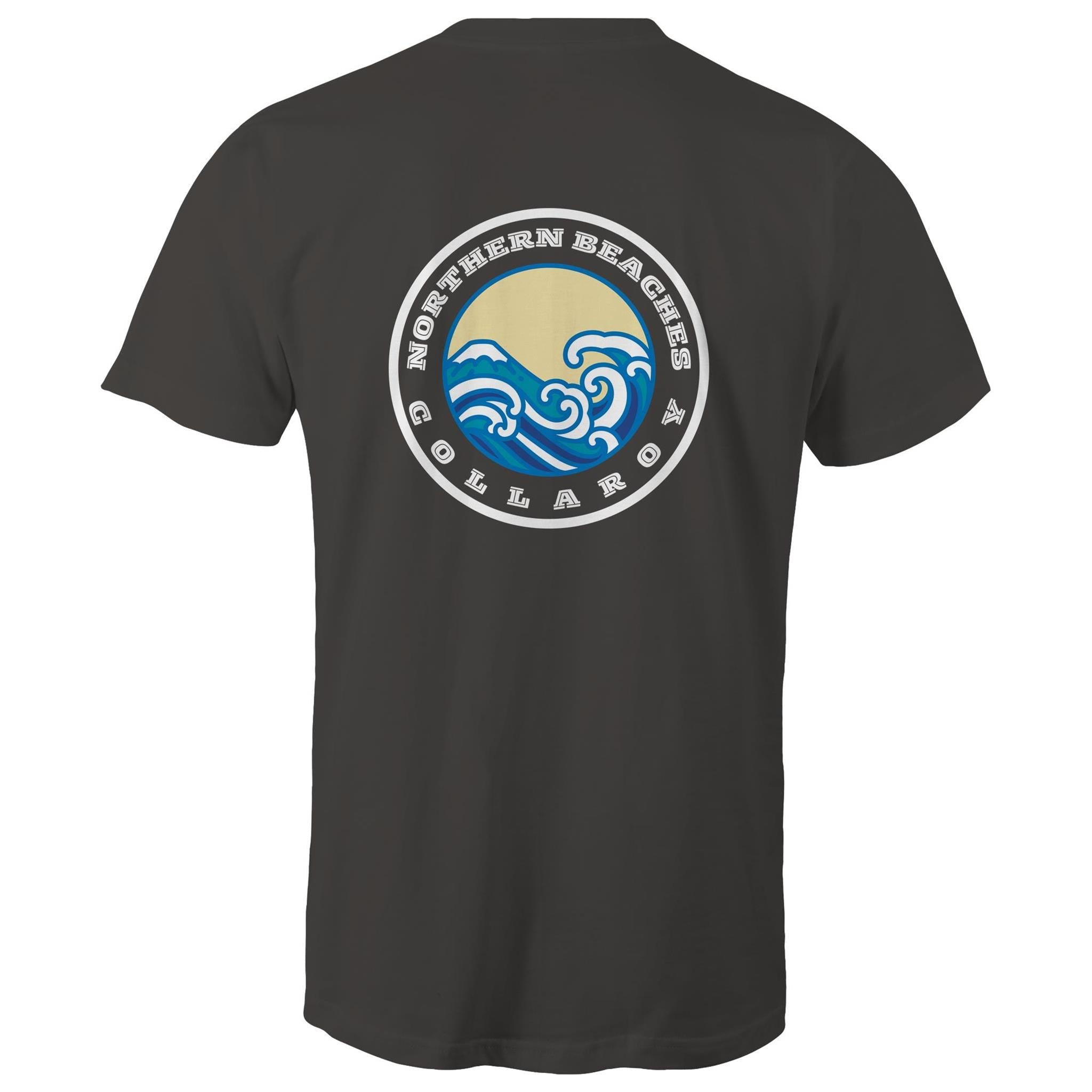 Bondi Born n Bred / Collaroy custom logos printed on AS Colour Staple - Mens T-Shirt 