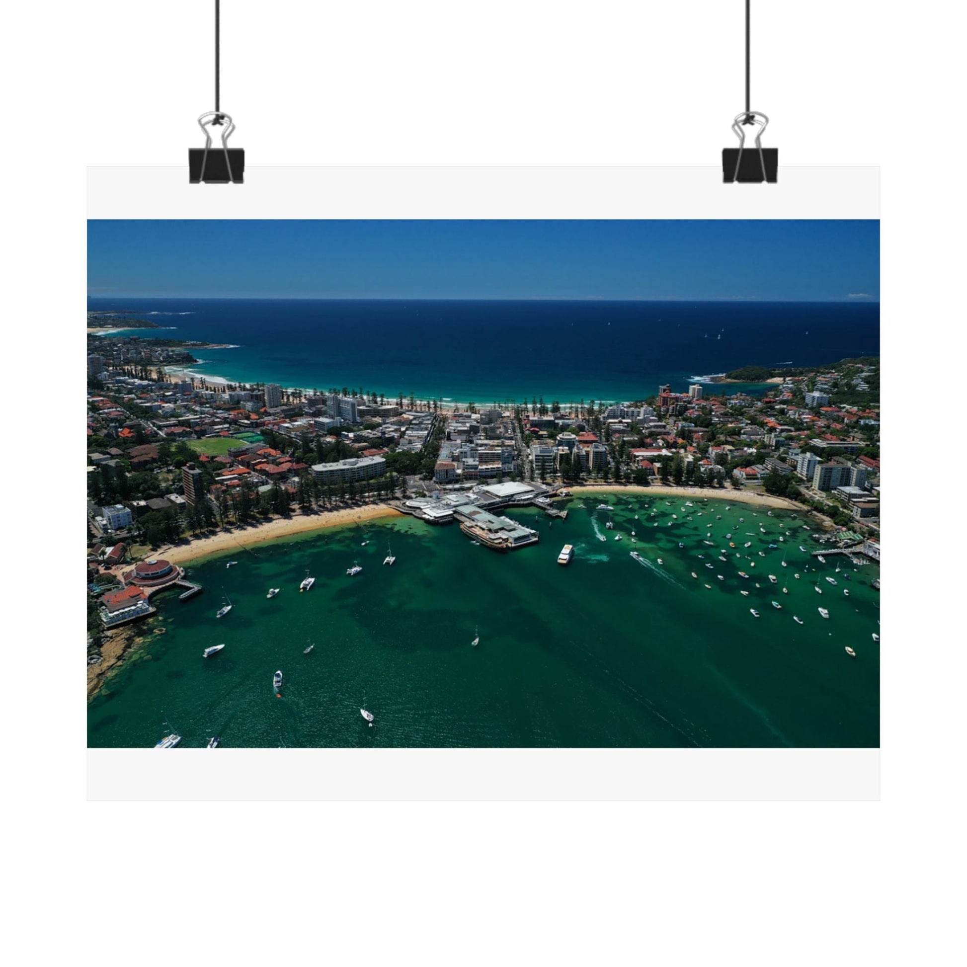 Manly Aerial Photographer Haig Gilchrist Vibrant Matte Horizontal Poster, Wall Art, Home Decor 