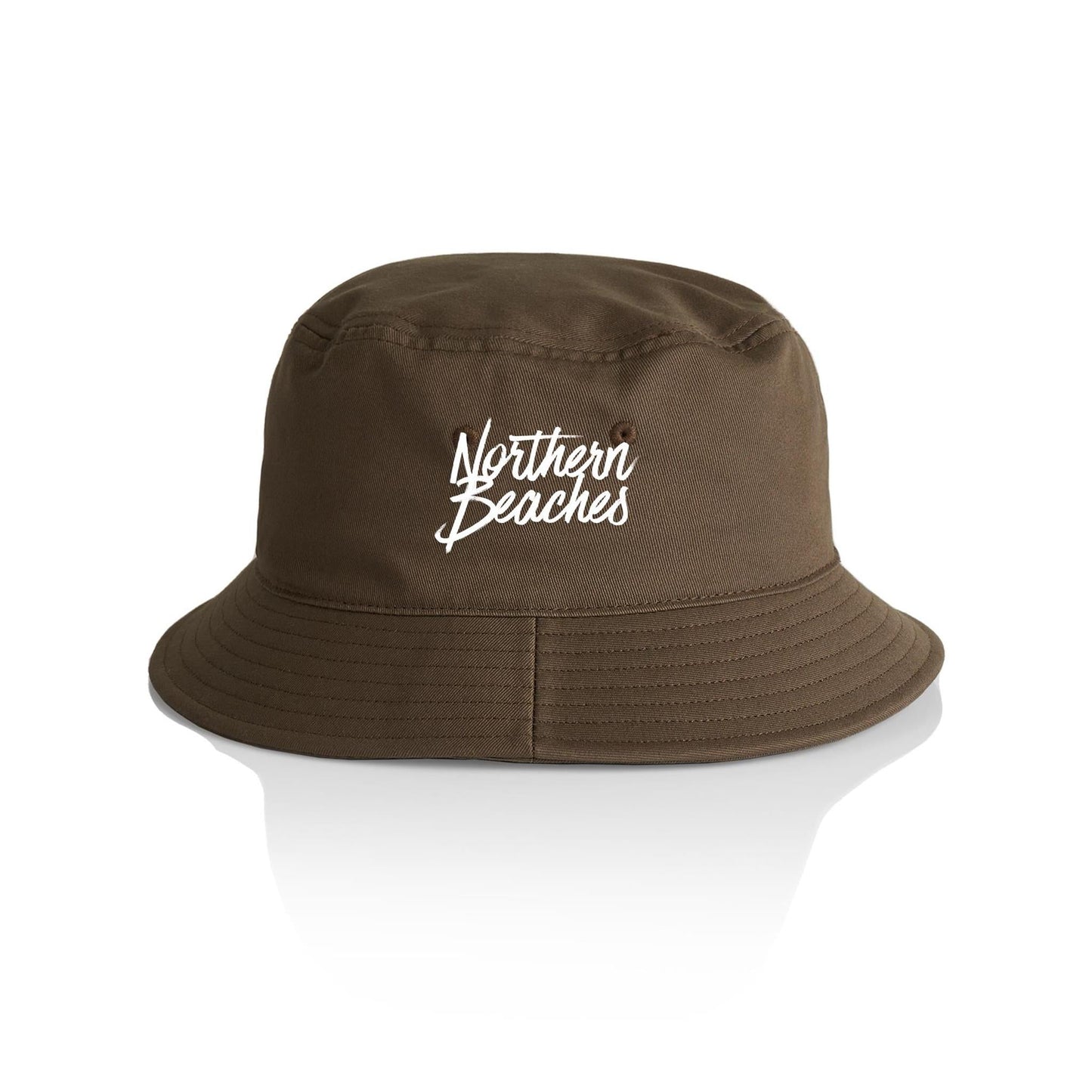 AS Colour Bucket Hat Northern Beaches white font 