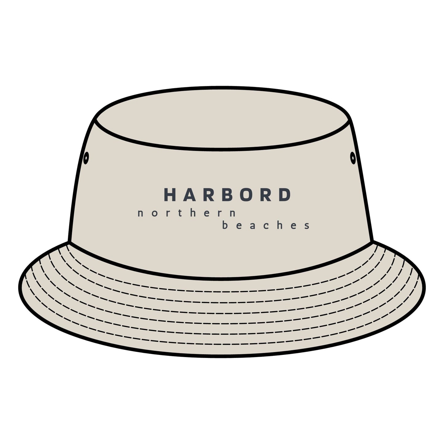 HARBORD NB Bucket Hat with Custom Northern Beaches Logo Design
