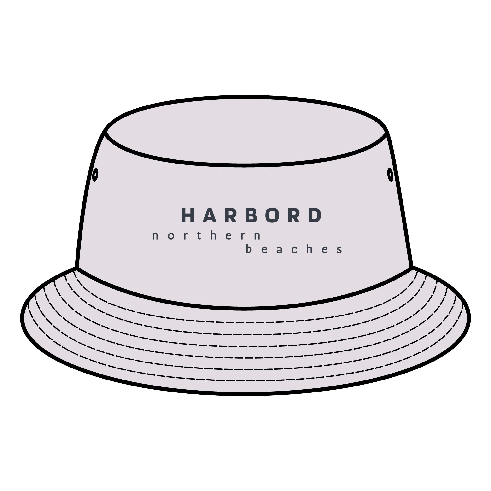 HARBORD NB Bucket Hat with Custom Northern Beaches Logo Design Printify