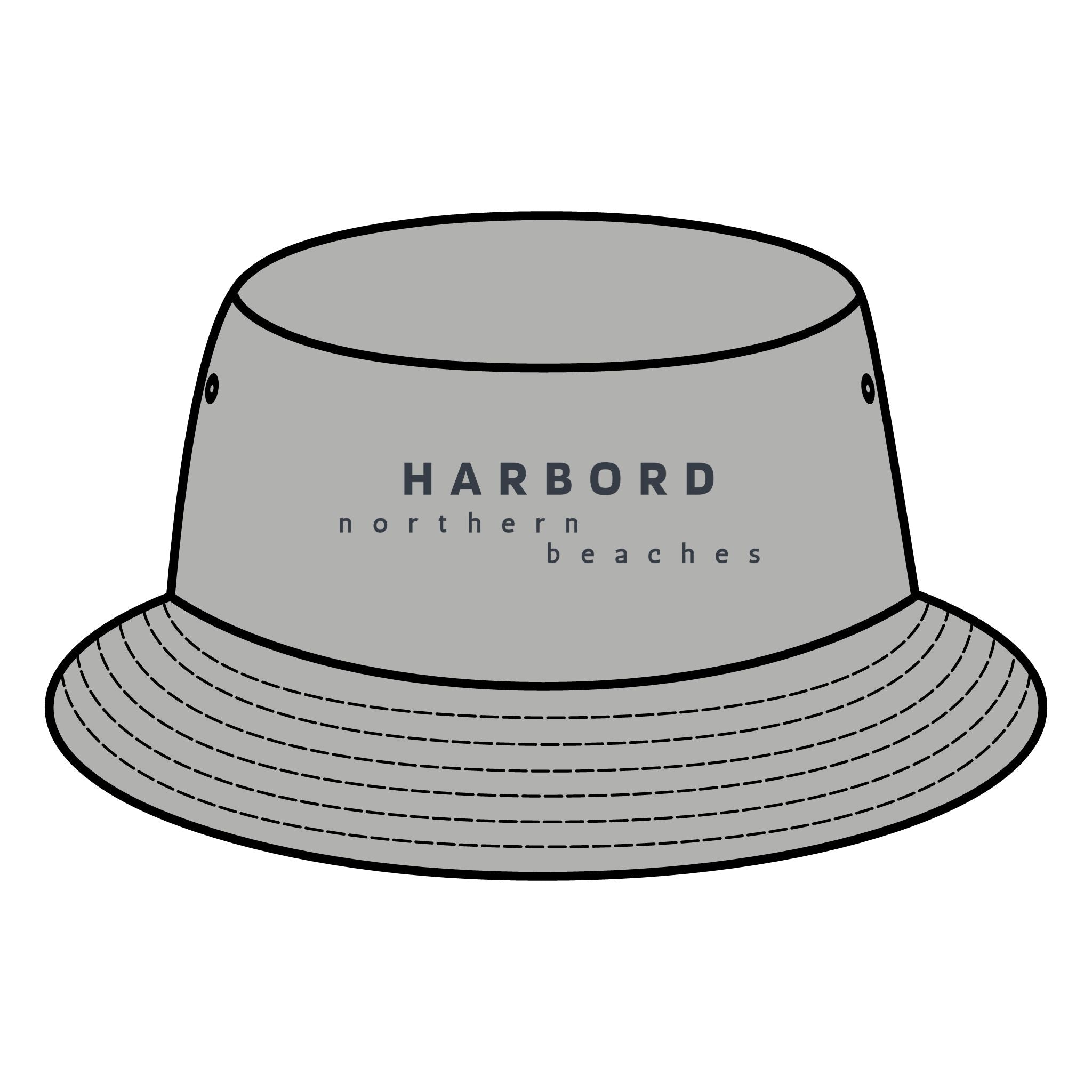 HARBORD NB Bucket Hat with Custom Northern Beaches Logo Design Printify