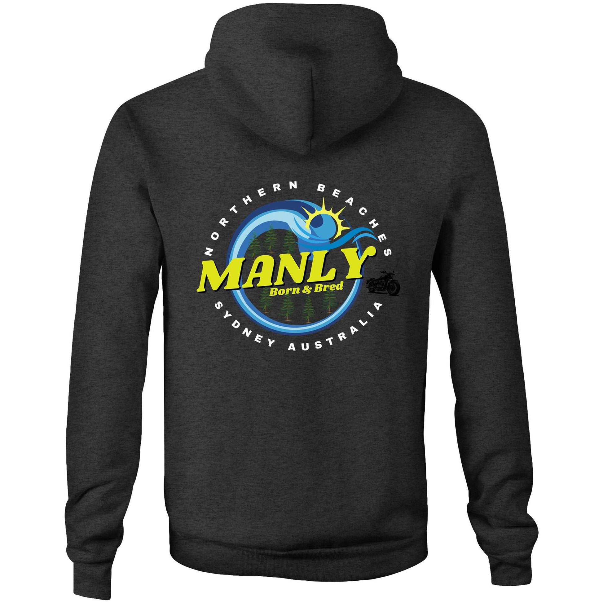 Lost Manly custom logo The Manly Barry Born & Bred edition AS Colour - Stencil Hood - Lost Manly Shop