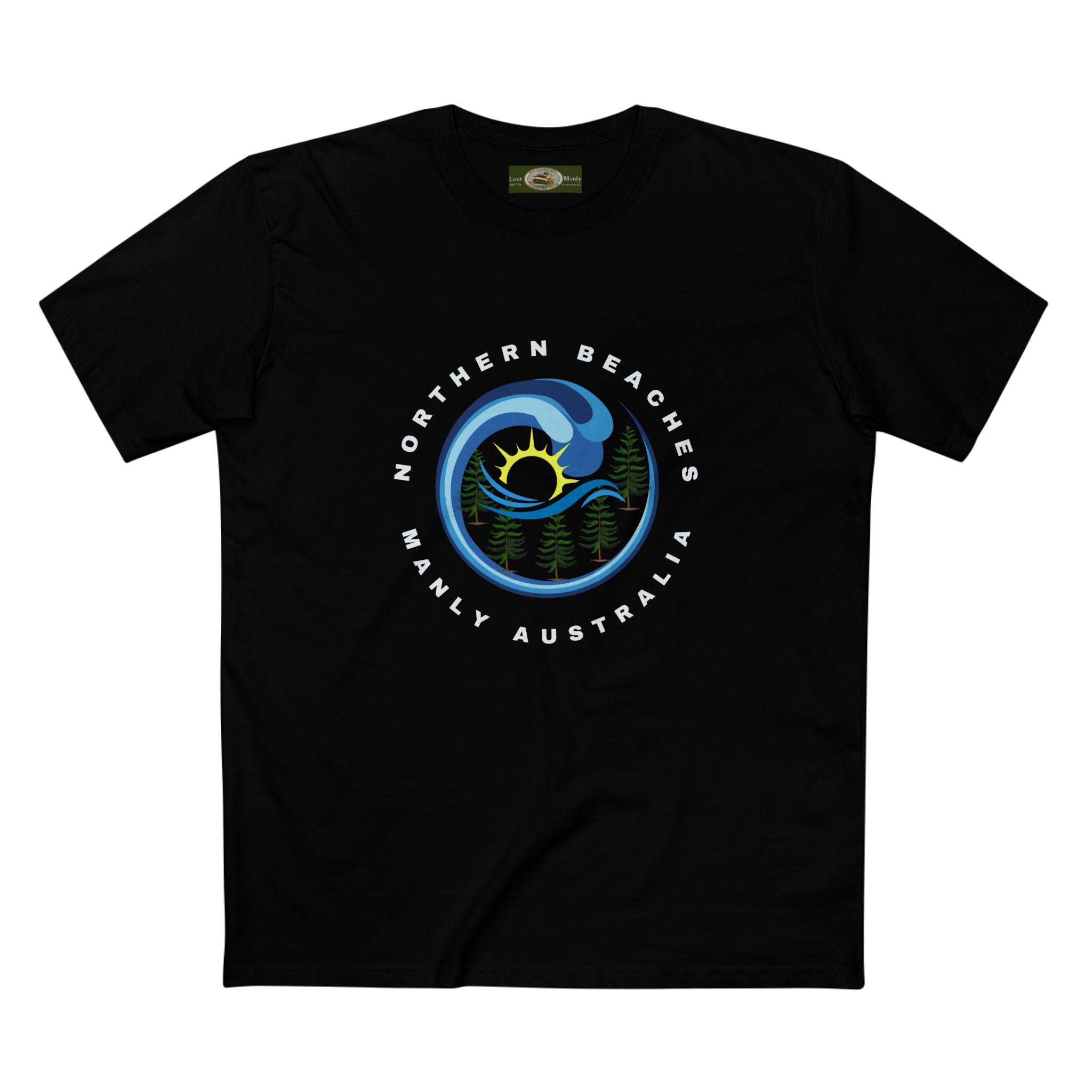 Manly Northern Beaches Sydney Australia Printed Logo T-Shirt Printify