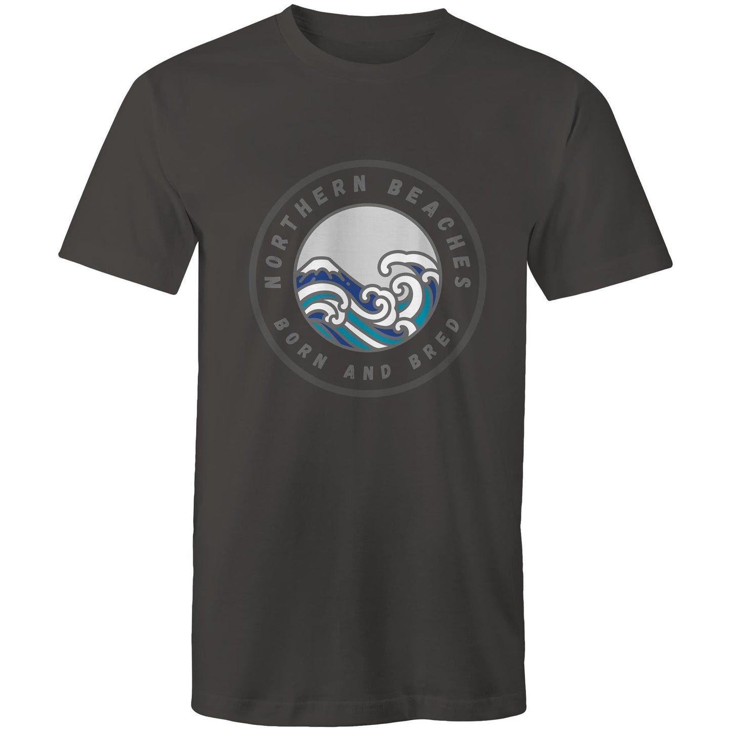 Northern Beaches Born n Bred custom logo printed on AS Colour Staple - Mens T-Shirt 