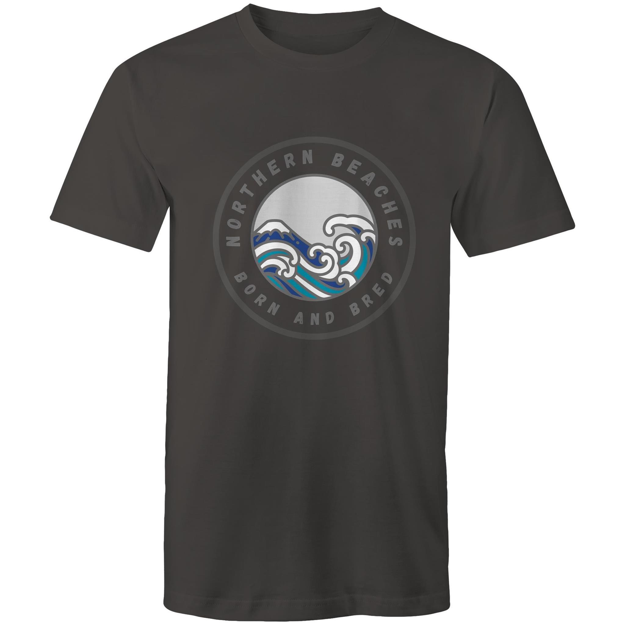 Northern Beaches Born n Bred custom logo printed on AS Colour Staple - Mens T-Shirt 