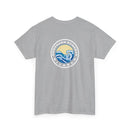 Heavy Cotton T-Shirt with free Canva custom designed logo front and back 