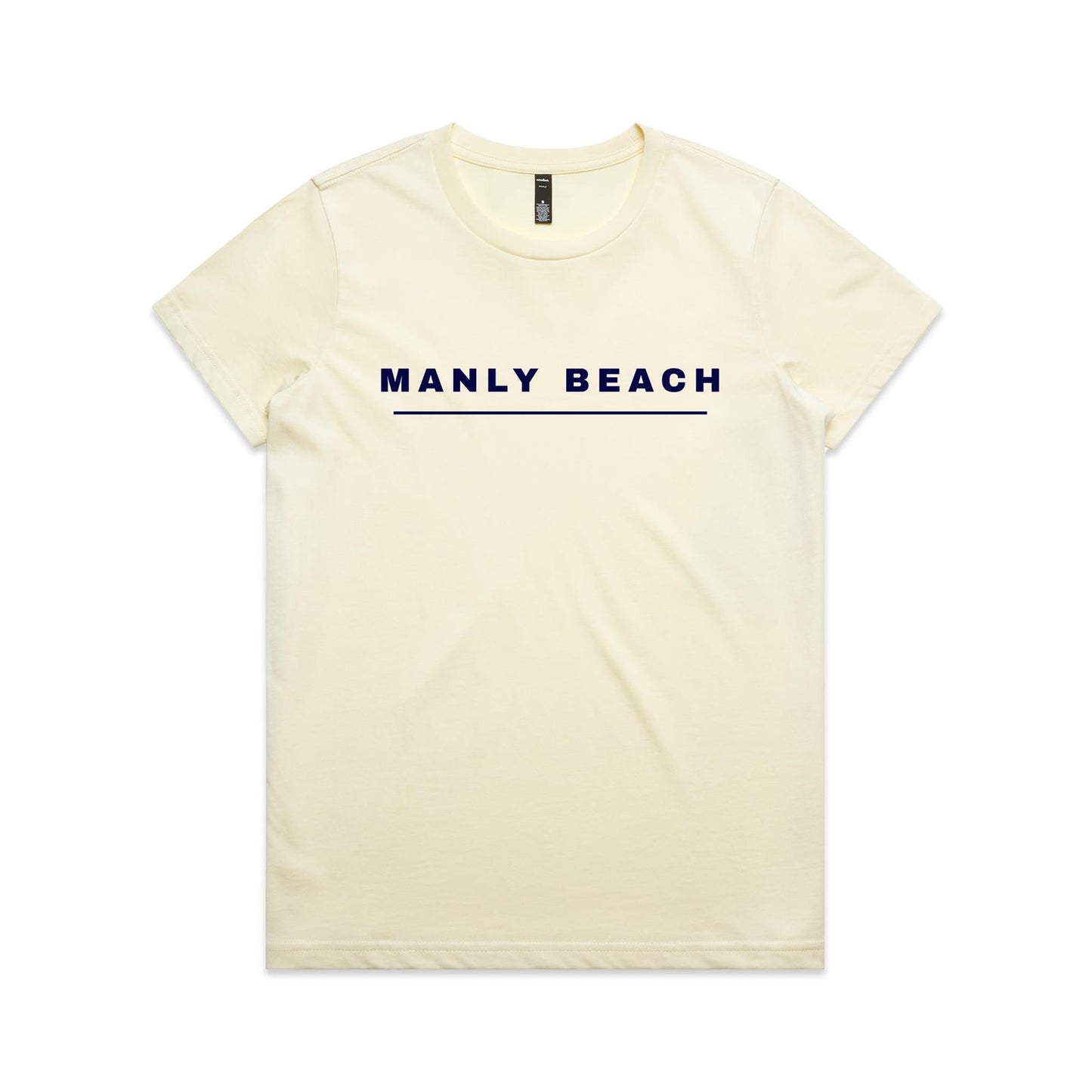 Lost Manly custom logo Manly Beach edition AS Colour Women's Maple Tee - Lost Manly Shop