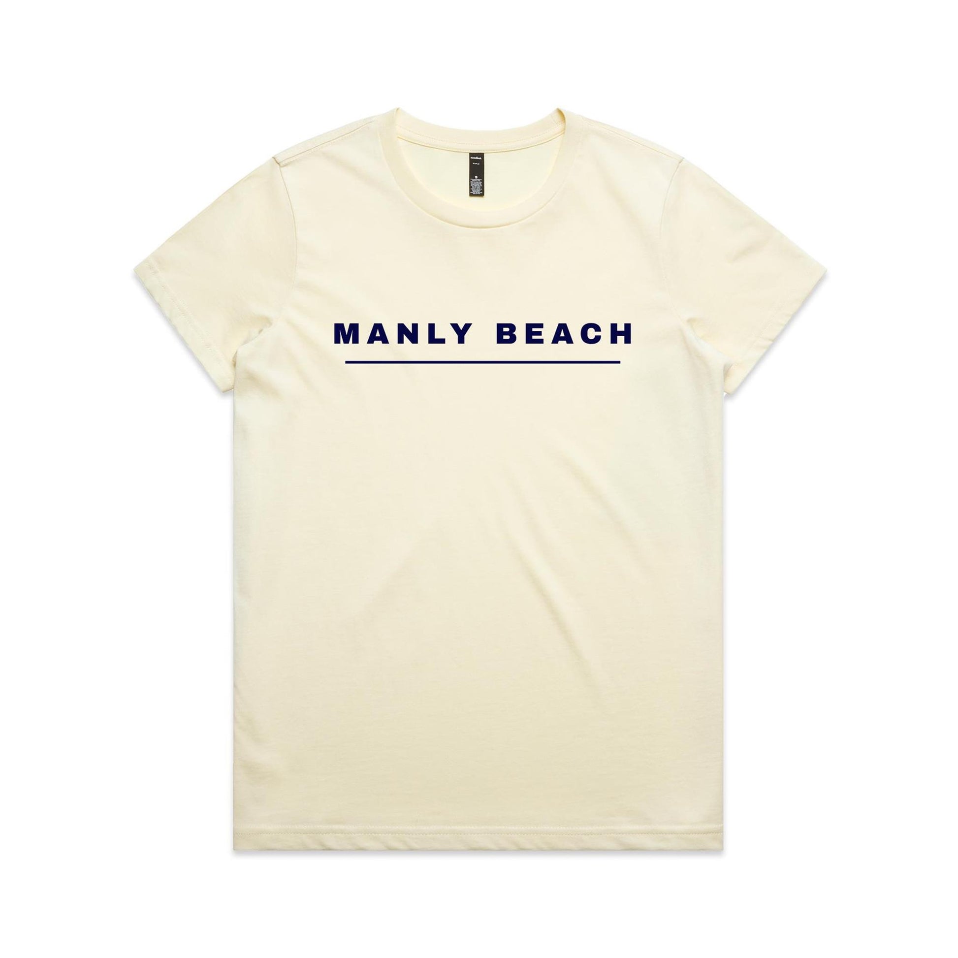 Lost Manly custom logo Manly Beach edition AS Colour Women's Maple Tee - Lost Manly Shop