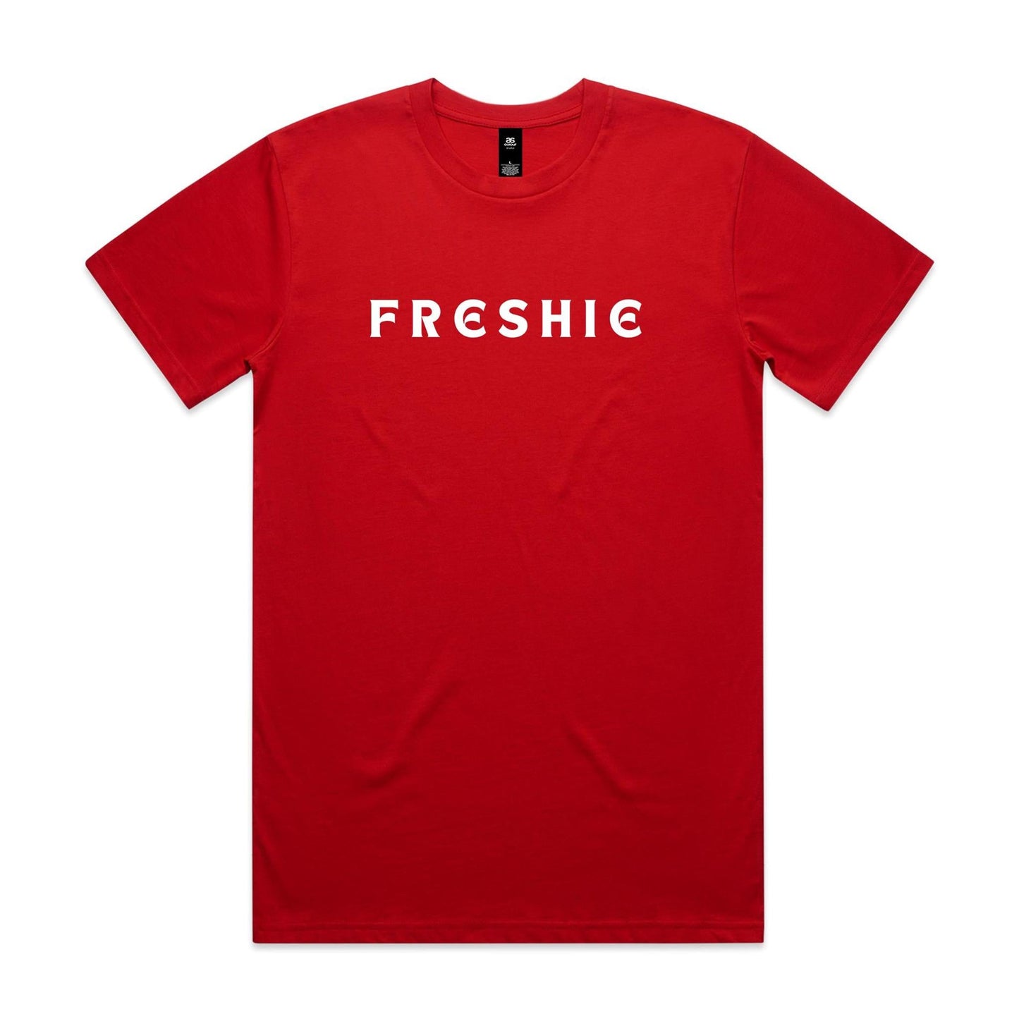 AS Colour Staple Tee Freshie custom logo white font 
