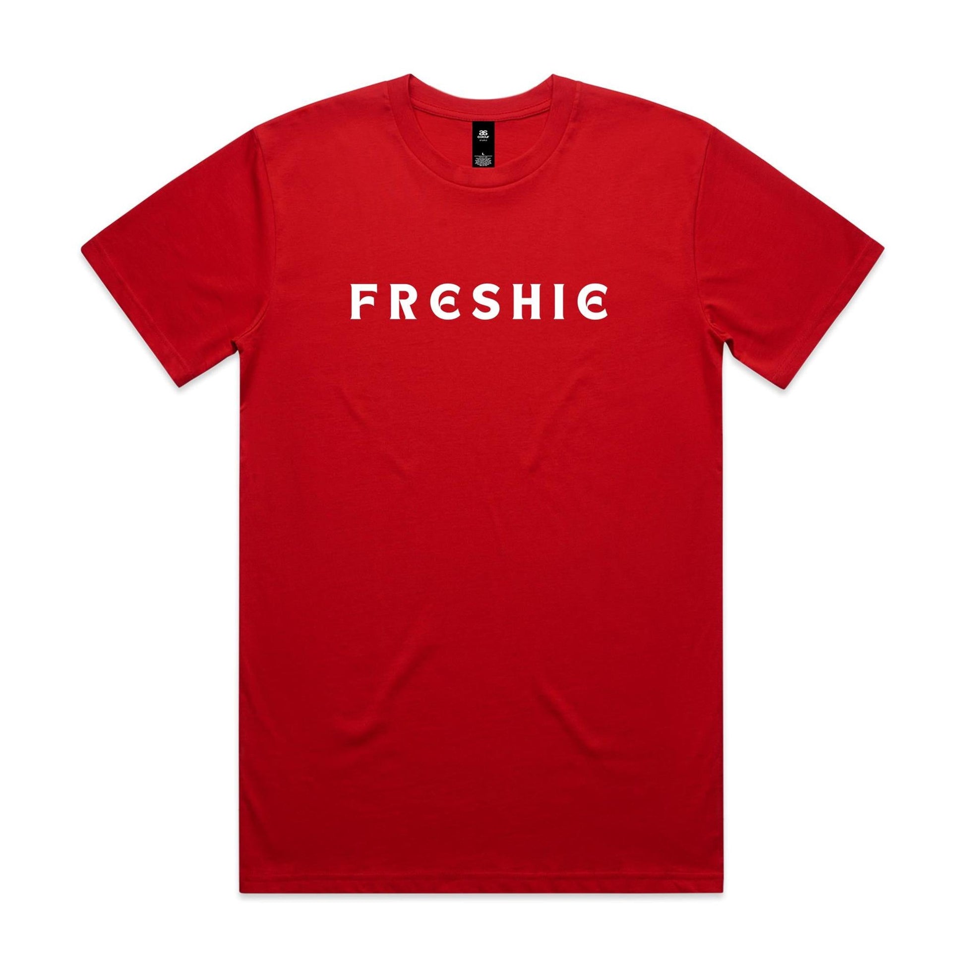 AS Colour Staple Tee Freshie custom logo white font 