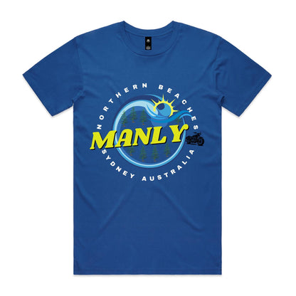 Lost Manly custom logo edition The Manly Barry AS Colour Tee - Lost Manly Shop