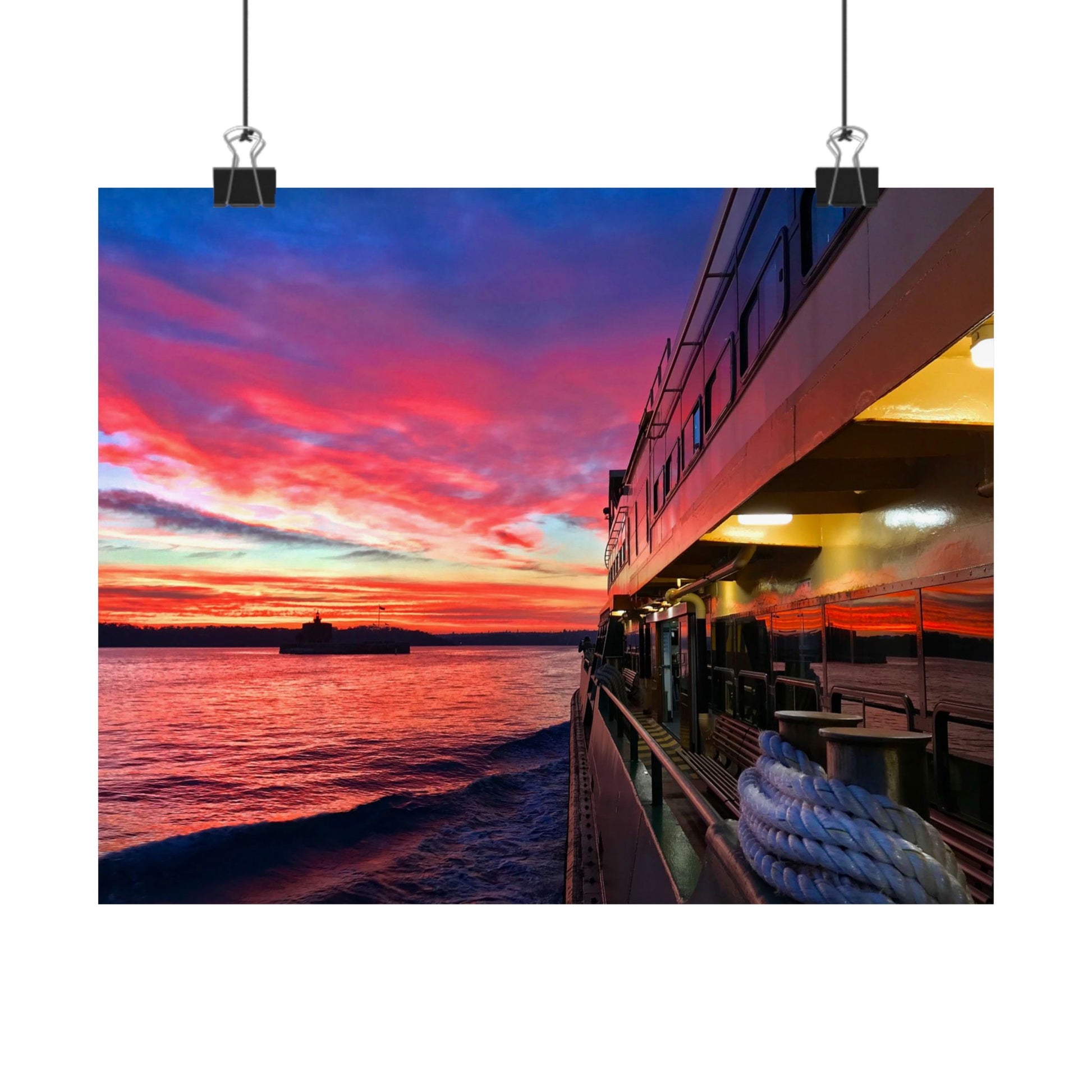 Manly Ferry Sunset Ride – Sydney Harbour Poster | Haig Gilchrist Photography - Lost Manly Shop