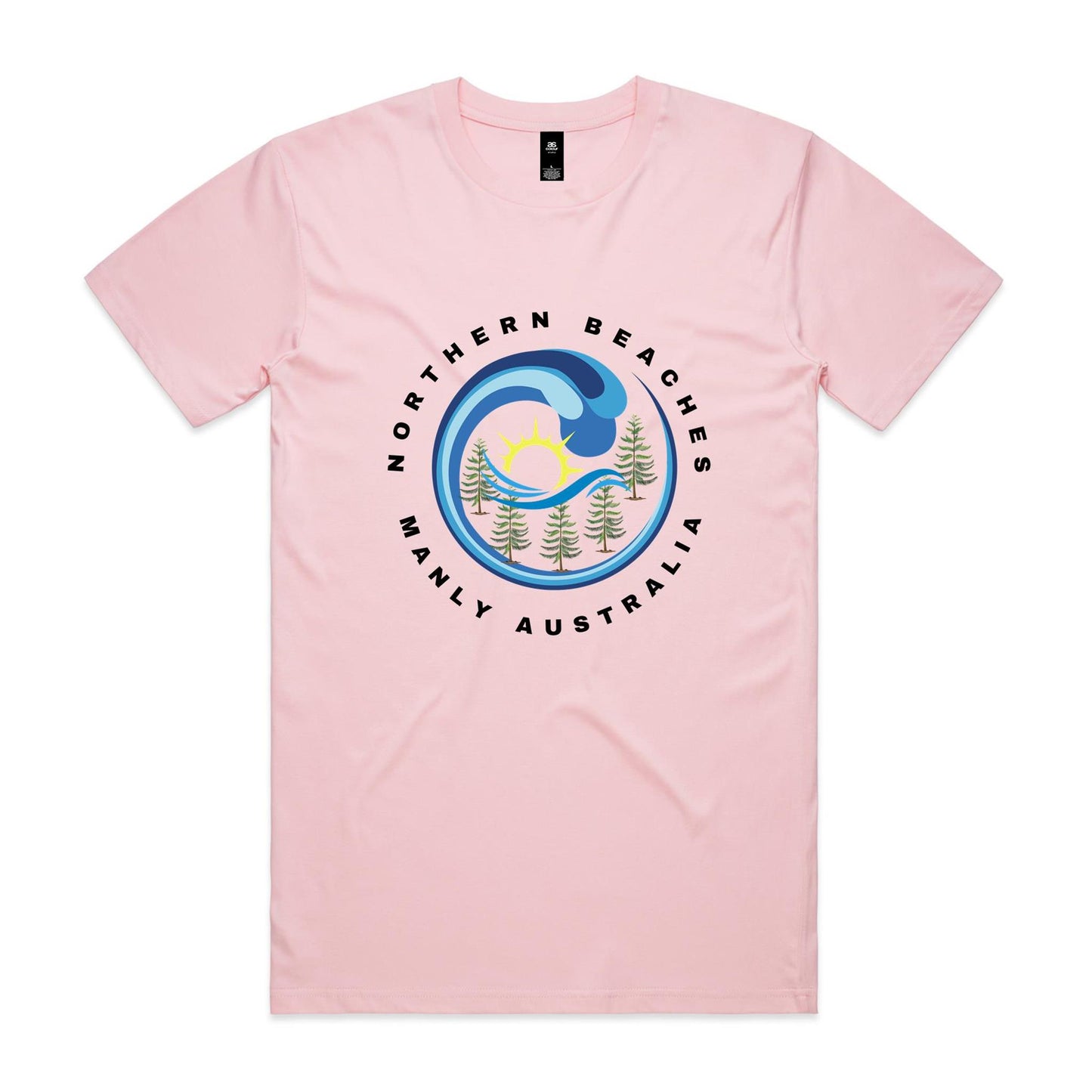 Lost Manly custom logo edition Manly AS Colour Staple Tee - Lost Manly Shop
