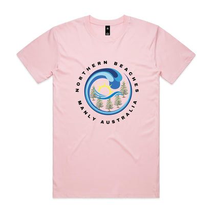 Lost Manly custom logo edition Manly AS Colour Staple Tee - Lost Manly Shop