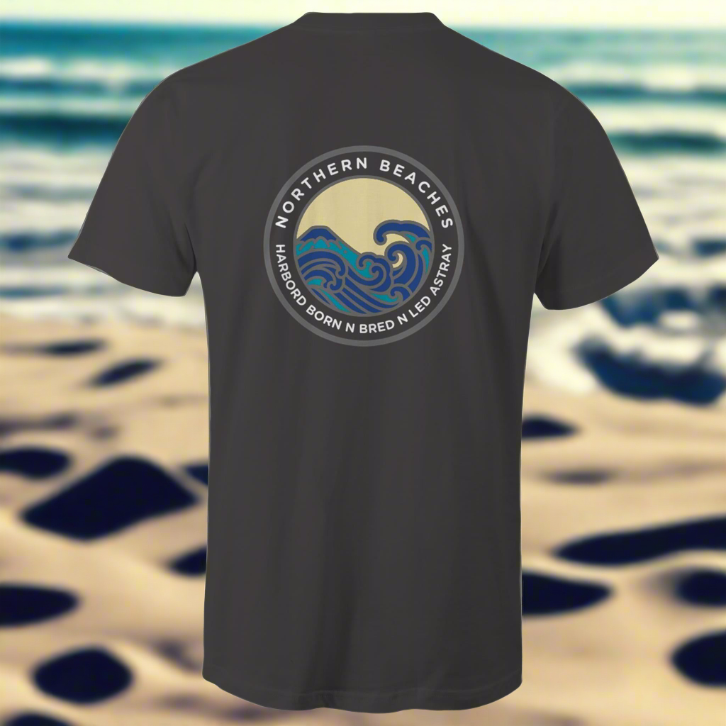 AS Colour Staple - Cotton T-Shirt Harbord Born n Bred n Led Astray logo on back or change customise logo with personalisation option - Lost Manly Shop