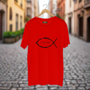 Christian Fish Acronym Adult Tee Printify