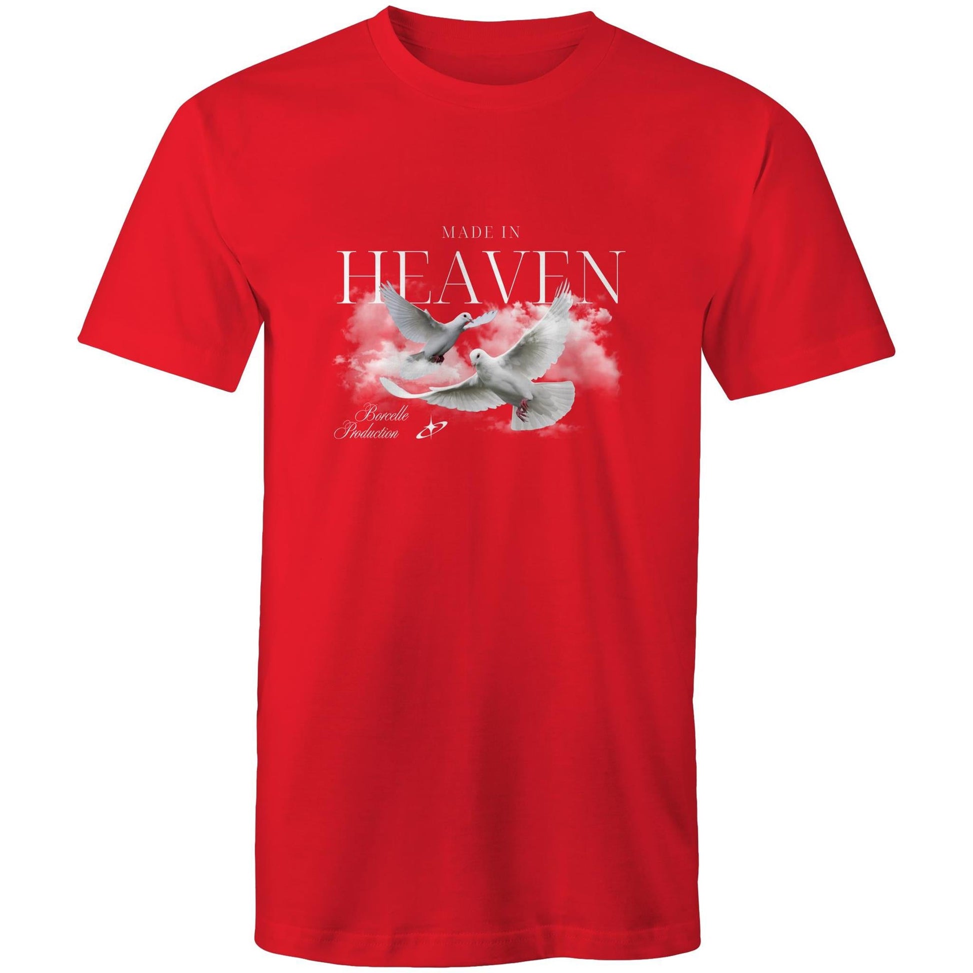 Mens T-Shirt Heaven custom logo 