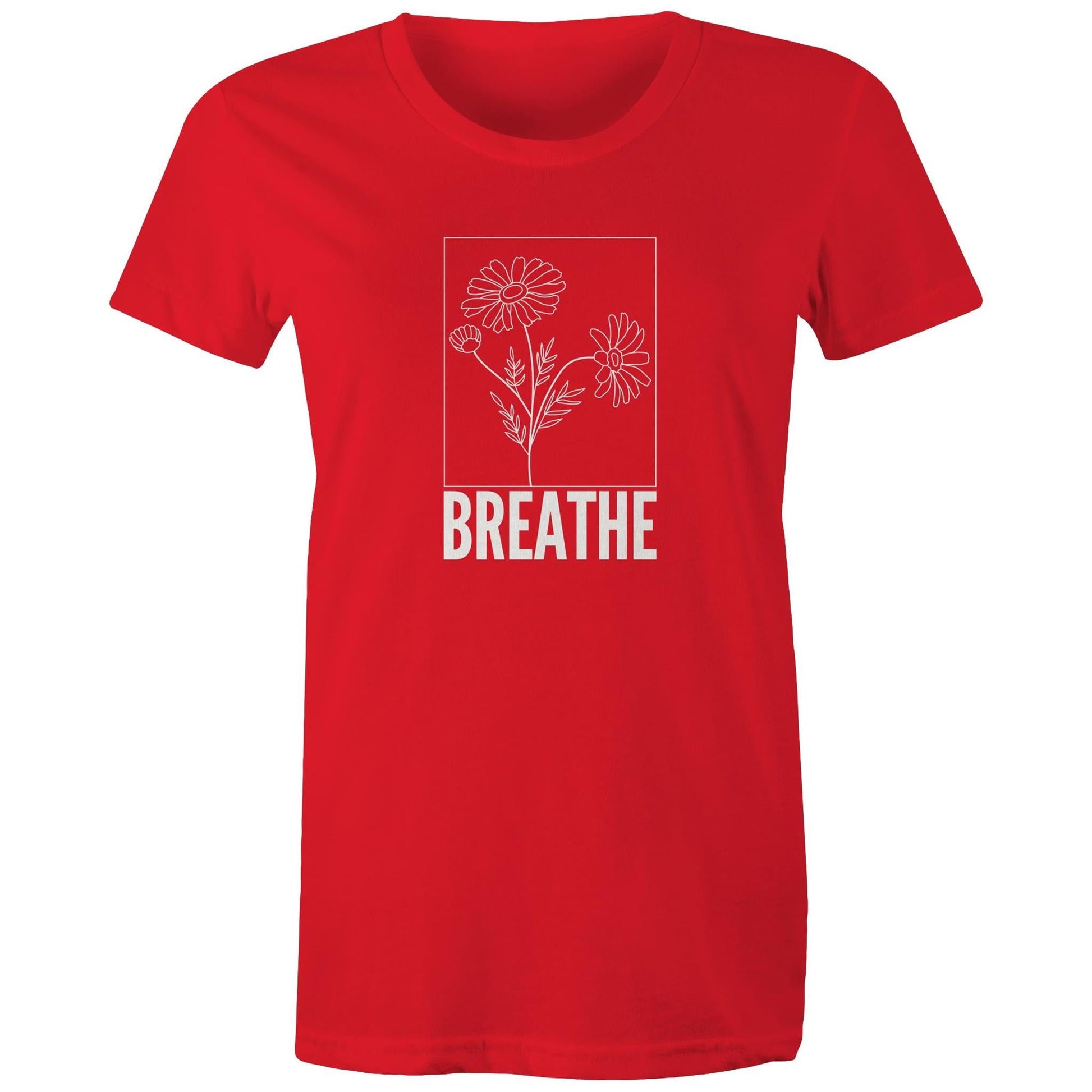 Women's Maple Tee Breathe Logo Print 