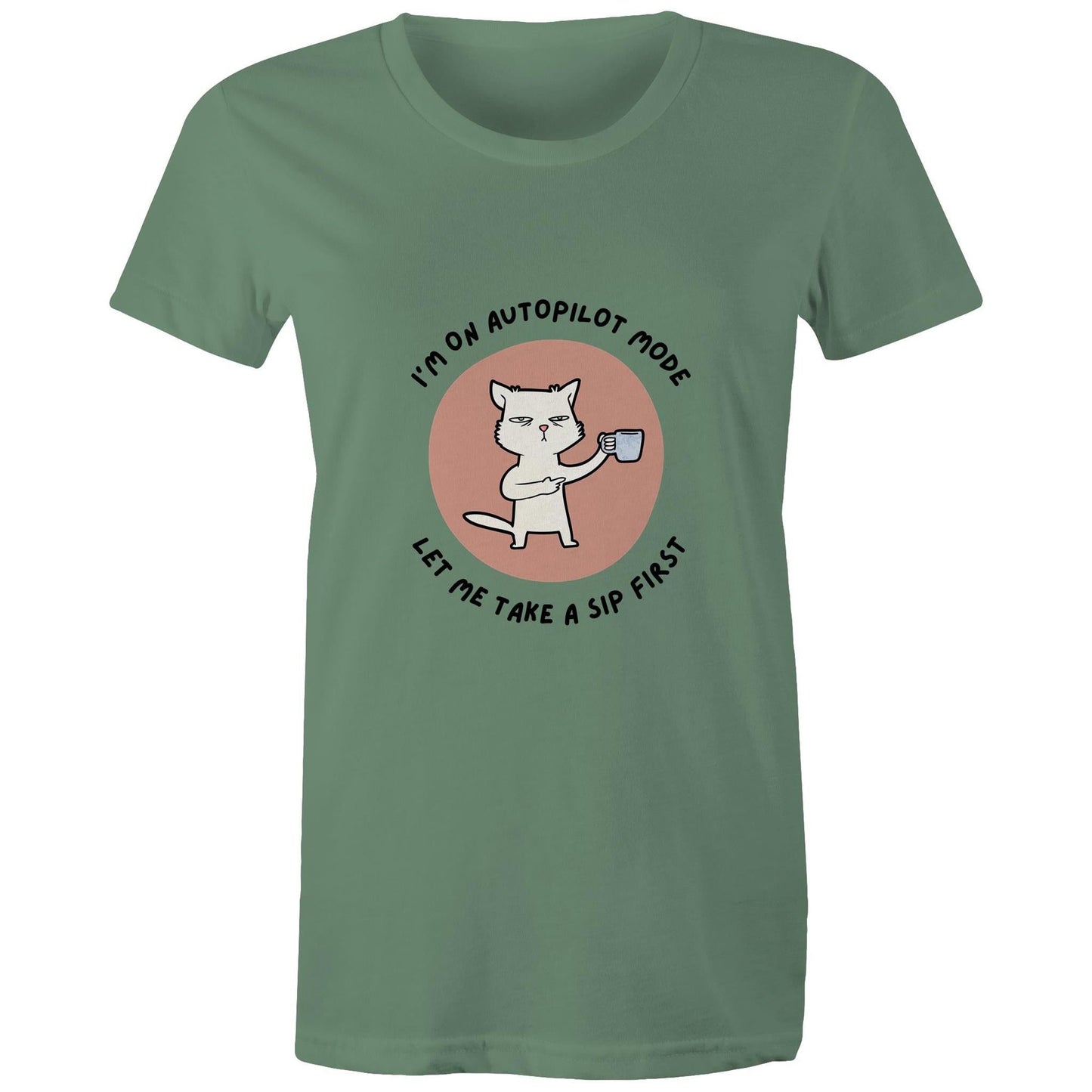 Maple Tee Need Coffee Logo Print 