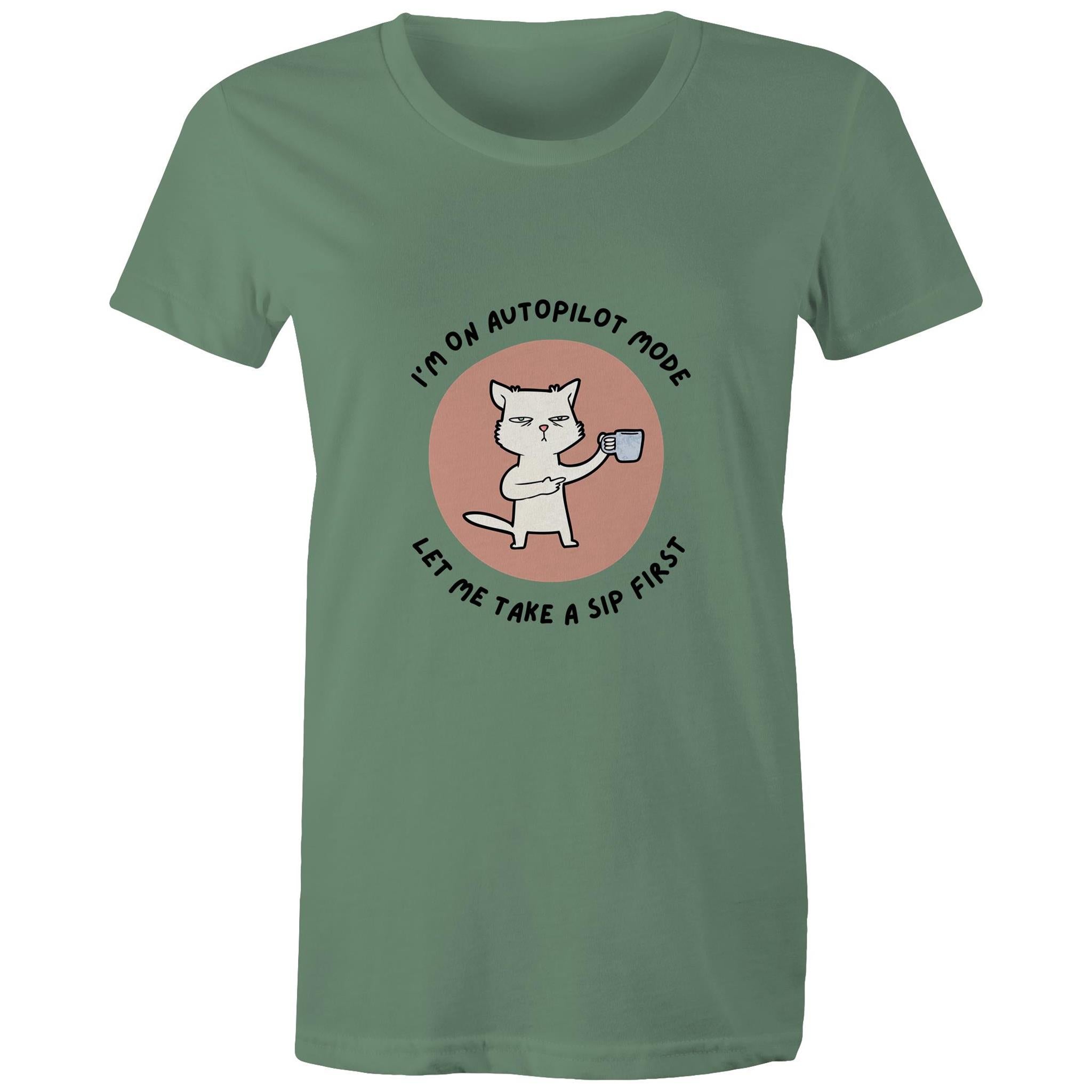 Maple Tee Need Coffee Logo Print 