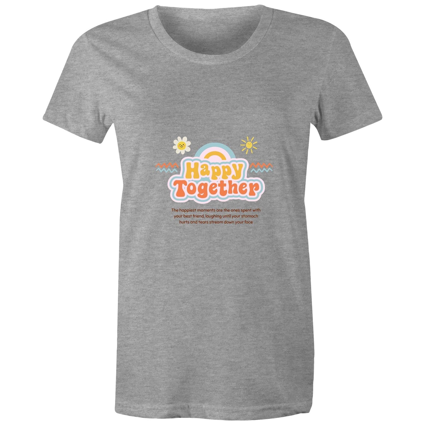 Maple Tee Happy Together Logo Print 
