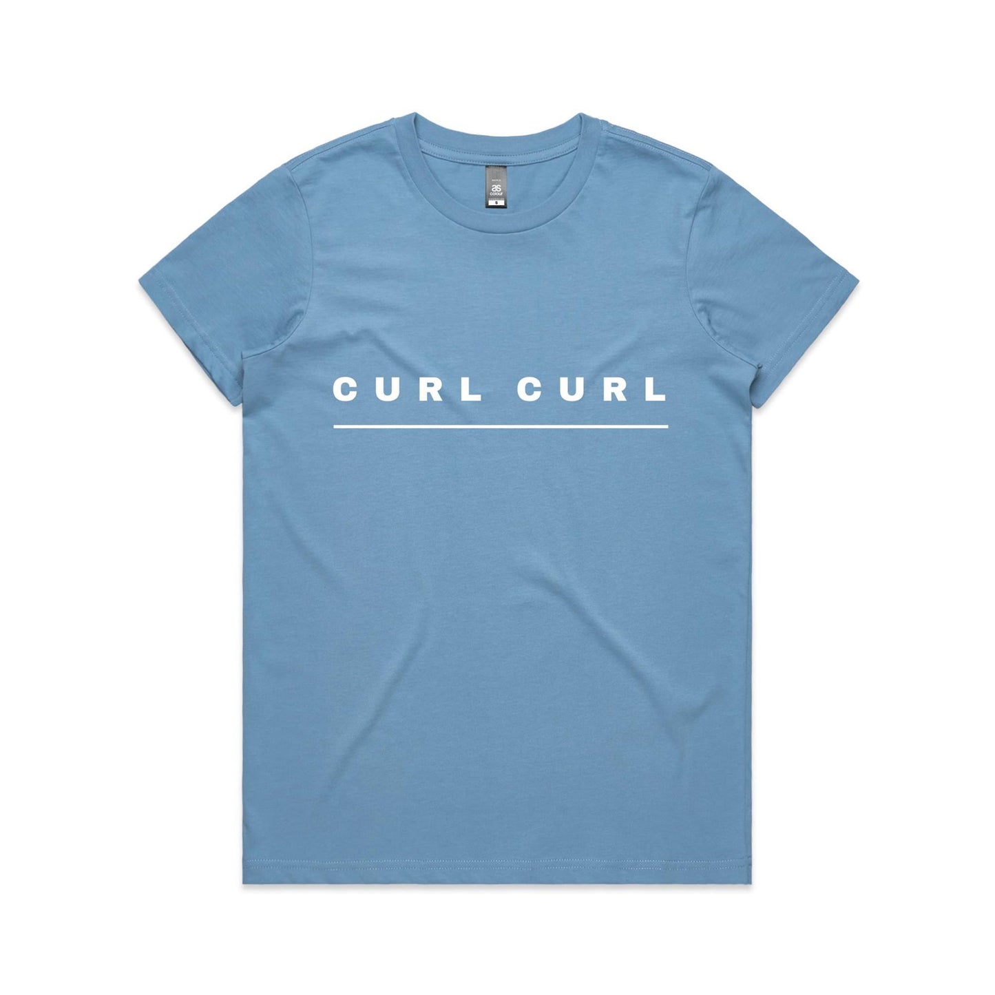 Lost Manly custom logo Curl Curl edition AS Colour Women's Maple Tee - Lost Manly Shop