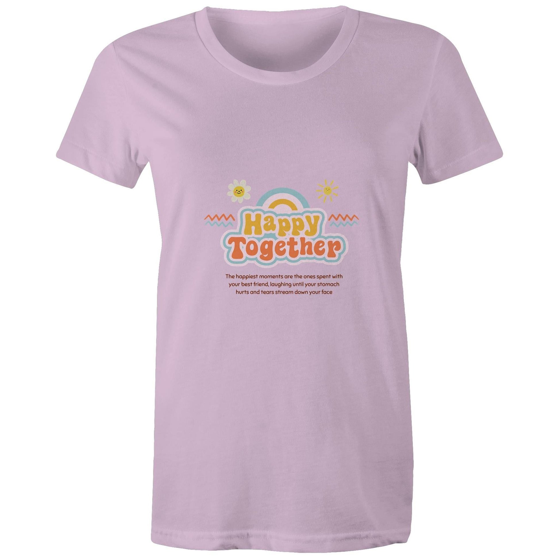 Maple Tee Happy Together Logo Print 
